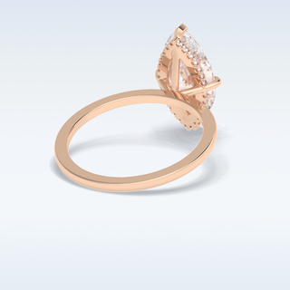 Minimalist 2.97 CT Solitaire Engagement Ring Featuring Marquise Moissanite