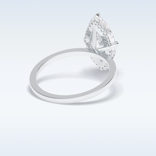Minimalist 2.97 CT Solitaire Engagement Ring Featuring Marquise Moissanite
