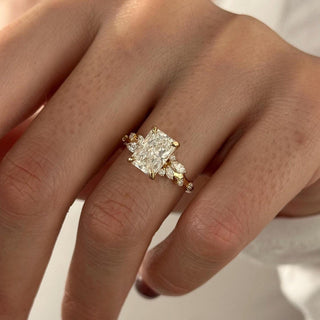 Round Halo, Pave & Split Shank Engagement Ring – 1.93 CT Lab Grown Diamond