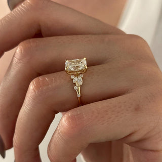 Round Halo, Pave & Split Shank Engagement Ring – 1.93 CT Lab Grown Diamond