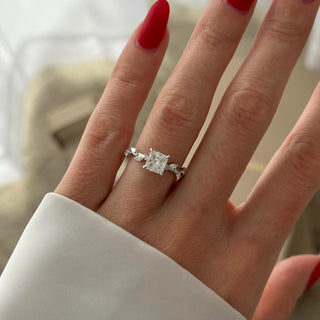 Round Halo, Pave & Split Shank Engagement Ring – 1.93 CT Lab Grown Diamond