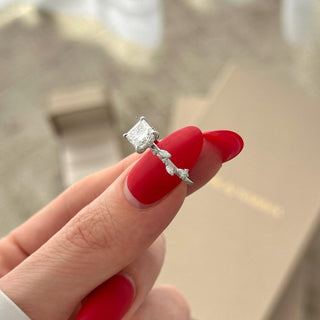 Round Halo, Pave & Split Shank Engagement Ring – 1.93 CT Lab Grown Diamond