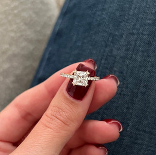Princess Pave Engagement Ring – 1.5 CT Lab Grown Diamond