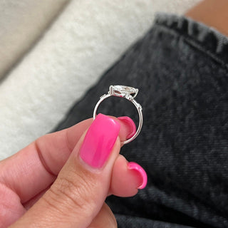 Marquise Cluster Engagement Ring – 1 CT Lab Grown Diamond