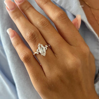 Round Halo, Pave & Split Shank Engagement Ring – 1.93 CT Lab Grown Diamond
