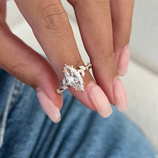Round Halo, Pave & Split Shank Engagement Ring – 1.93 CT Lab Grown Diamond