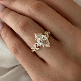 Round Halo, Pave & Split Shank Engagement Ring – 1.93 CT Lab Grown Diamond