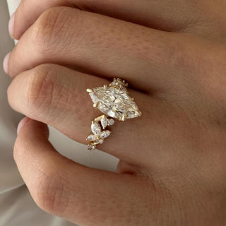Round Halo, Pave & Split Shank Engagement Ring – 1.93 CT Lab Grown Diamond