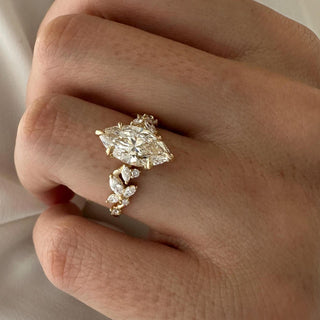 Round Halo, Pave & Split Shank Engagement Ring – 1.93 CT Lab Grown Diamond