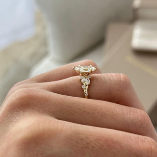 Round Halo, Pave & Split Shank Engagement Ring – 1.93 CT Lab Grown Diamond