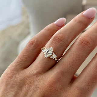 Round Halo, Pave & Split Shank Engagement Ring – 1.93 CT Lab Grown Diamond