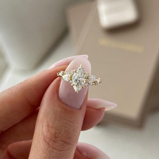 Round Halo, Pave & Split Shank Engagement Ring – 1.93 CT Lab Grown Diamond