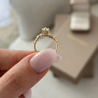 Round Halo, Pave & Split Shank Engagement Ring – 1.93 CT Lab Grown Diamond