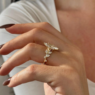 Round Halo, Pave & Split Shank Engagement Ring – 1.93 CT Lab Grown Diamond