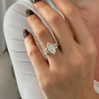 Round Halo, Pave & Split Shank Engagement Ring – 1.93 CT Lab Grown Diamond