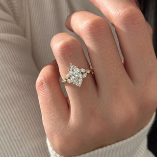 Round Halo, Pave & Split Shank Engagement Ring – 1.93 CT Lab Grown Diamond