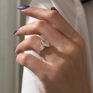 Round Halo, Pave & Split Shank Engagement Ring – 1.93 CT Lab Grown Diamond