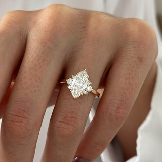 Round Halo, Pave & Split Shank Engagement Ring – 1.93 CT Lab Grown Diamond