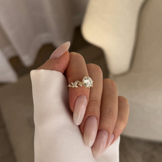 Round Halo, Pave & Split Shank Engagement Ring – 1.93 CT Lab Grown Diamond