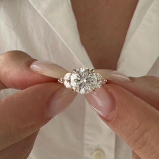 Round Halo, Pave & Split Shank Engagement Ring – 1.93 CT Lab Grown Diamond