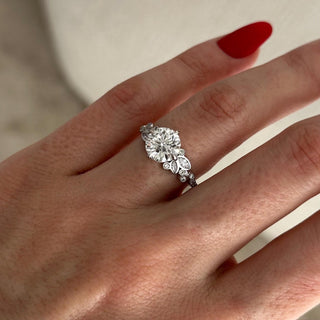 Round Halo, Pave & Split Shank Engagement Ring – 1.93 CT Lab Grown Diamond