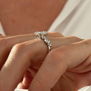 Round Halo, Pave & Split Shank Engagement Ring – 1.93 CT Lab Grown Diamond