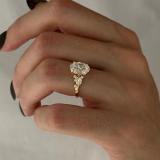 Round Halo, Pave & Split Shank Engagement Ring – 1.93 CT Lab Grown Diamond