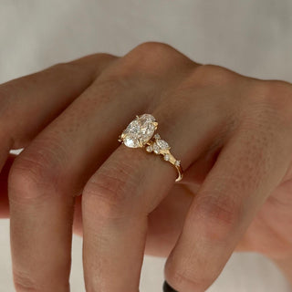 Round Halo, Pave & Split Shank Engagement Ring – 1.93 CT Lab Grown Diamond