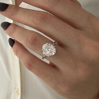 Round Halo, Pave & Split Shank Engagement Ring – 1.93 CT Lab Grown Diamond