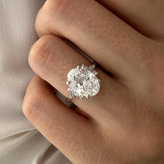 Round Halo, Pave & Split Shank Engagement Ring – 1.93 CT Lab Grown Diamond