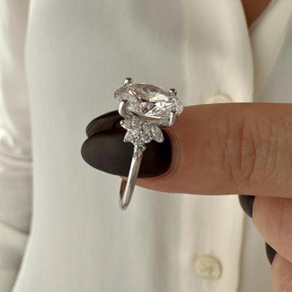 Round Halo, Pave & Split Shank Engagement Ring – 1.93 CT Lab Grown Diamond