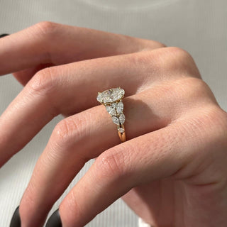 Round Halo, Pave & Split Shank Engagement Ring – 1.93 CT Lab Grown Diamond