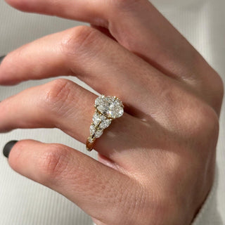 Round Halo, Pave & Split Shank Engagement Ring – 1.93 CT Lab Grown Diamond