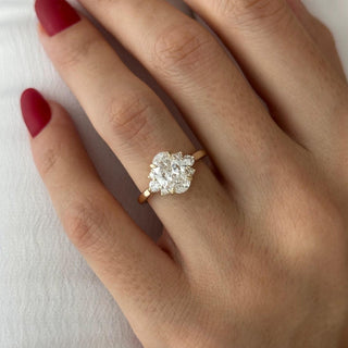 Round Halo, Pave & Split Shank Engagement Ring – 1.93 CT Lab Grown Diamond