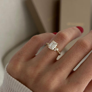 Round Halo, Pave & Split Shank Engagement Ring – 1.93 CT Lab Grown Diamond