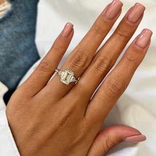 Round Halo, Pave & Split Shank Engagement Ring – 1.93 CT Lab Grown Diamond