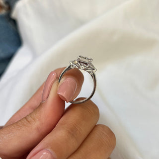 Round Halo, Pave & Split Shank Engagement Ring – 1.93 CT Lab Grown Diamond