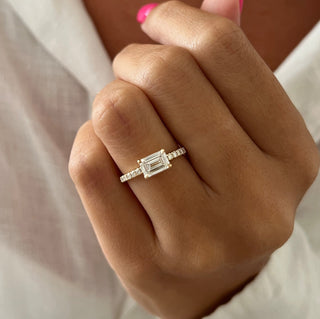 Round Halo, Pave & Split Shank Engagement Ring – 1.93 CT Lab Grown Diamond