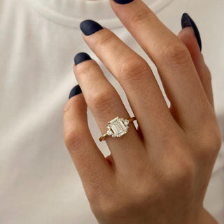 Round Halo, Pave & Split Shank Engagement Ring – 1.93 CT Lab Grown Diamond