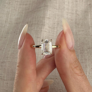 Round Halo, Pave & Split Shank Engagement Ring – 1.93 CT Lab Grown Diamond