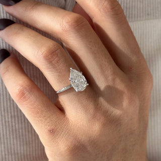 Round Halo, Pave & Split Shank Engagement Ring – 1.93 CT Lab Grown Diamond