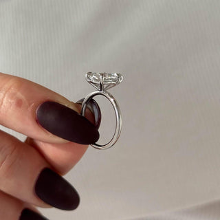 Round Halo, Pave & Split Shank Engagement Ring – 1.93 CT Lab Grown Diamond