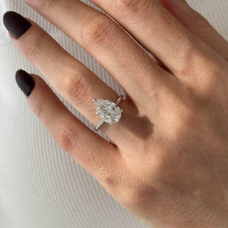 Round Halo, Pave & Split Shank Engagement Ring – 1.93 CT Lab Grown Diamond