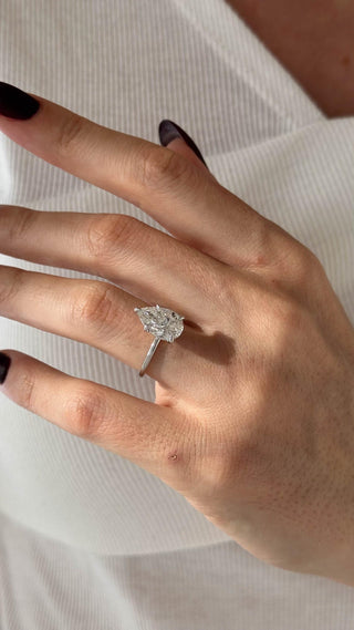 Round Halo, Pave & Split Shank Engagement Ring – 1.93 CT Lab Grown Diamond