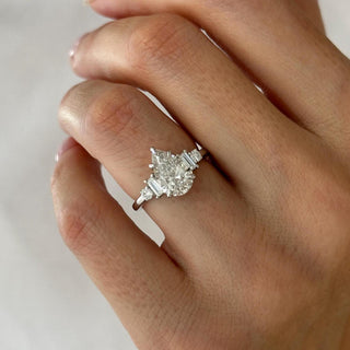 Round Halo, Pave & Split Shank Engagement Ring – 1.93 CT Lab Grown Diamond