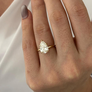Round Halo, Pave & Split Shank Engagement Ring – 1.93 CT Lab Grown Diamond