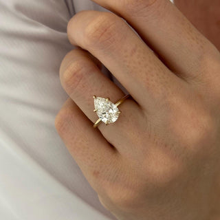 Round Halo, Pave & Split Shank Engagement Ring – 1.93 CT Lab Grown Diamond
