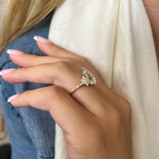 Round Halo, Pave & Split Shank Engagement Ring – 1.93 CT Lab Grown Diamond