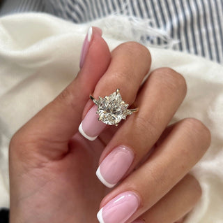 Round Halo, Pave & Split Shank Engagement Ring – 1.93 CT Lab Grown Diamond