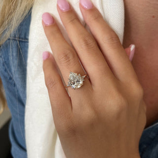 Round Halo, Pave & Split Shank Engagement Ring – 1.93 CT Lab Grown Diamond